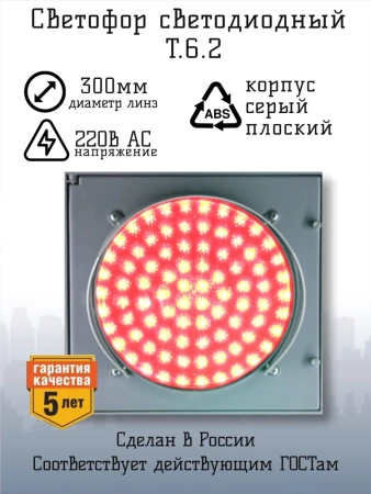 Светофор светодиодный Т.6.2 (300мм)